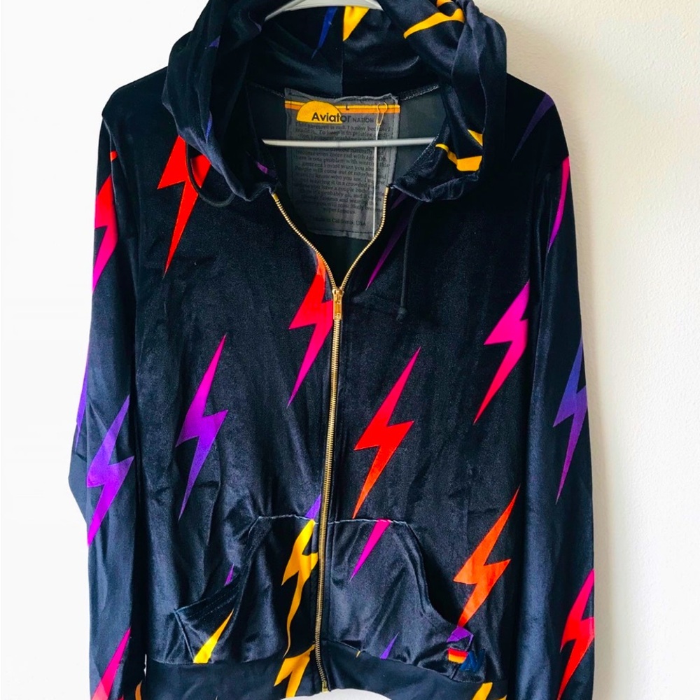 Aviator nation velvet bolt hoodie - Picture 1 of 5